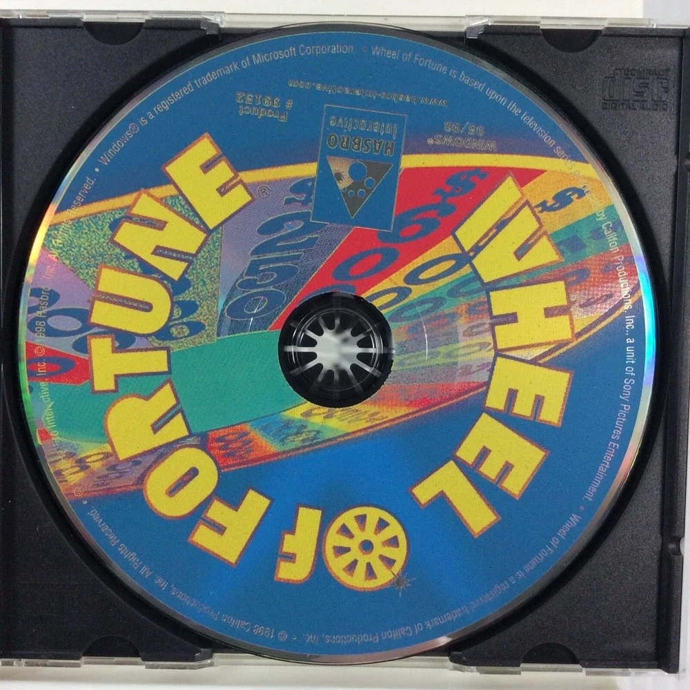 Wheel of Fortune Video Game CD-ROM Vanna White TV Show Windows 95 98